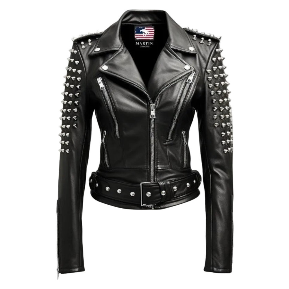Black Biker Real Leather Jacket