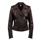 Dark Brown Biker Leather Jacket