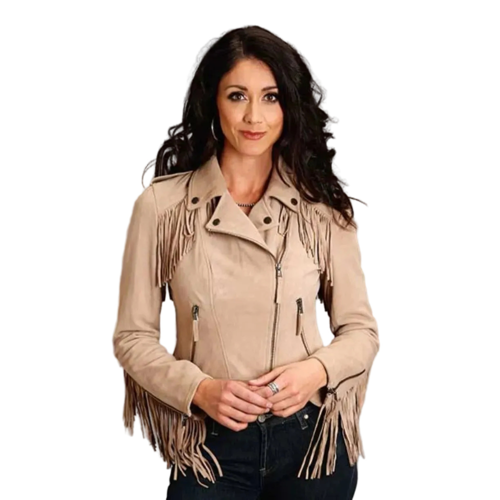 Stetson Suede Fringe Biker Jacket