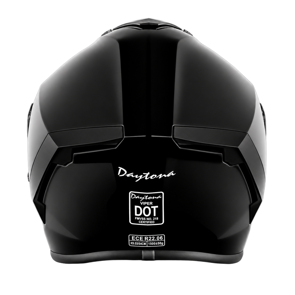 D.O.T. & ECE Daytona Viper- Hi-Gloss Black