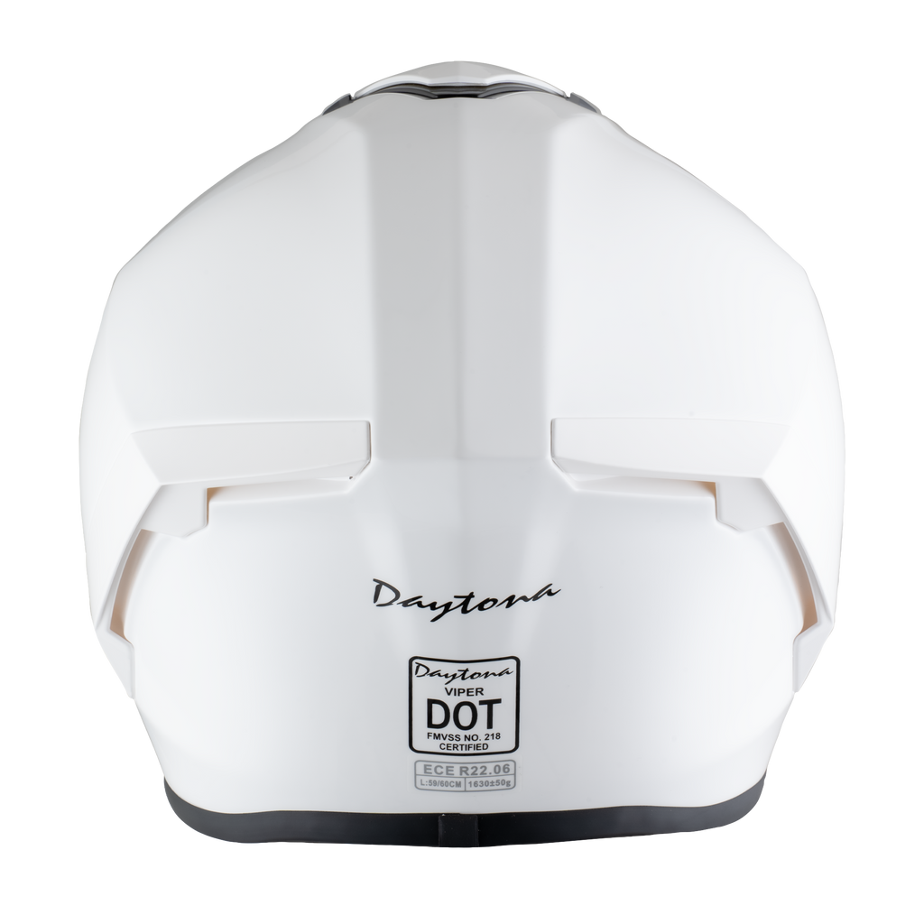 D.O.T. & ECE Daytona Viper- Hi-Gloss White