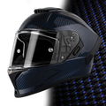 D.O.T. & ECE Daytona Viper- Blue Carbon Fiber