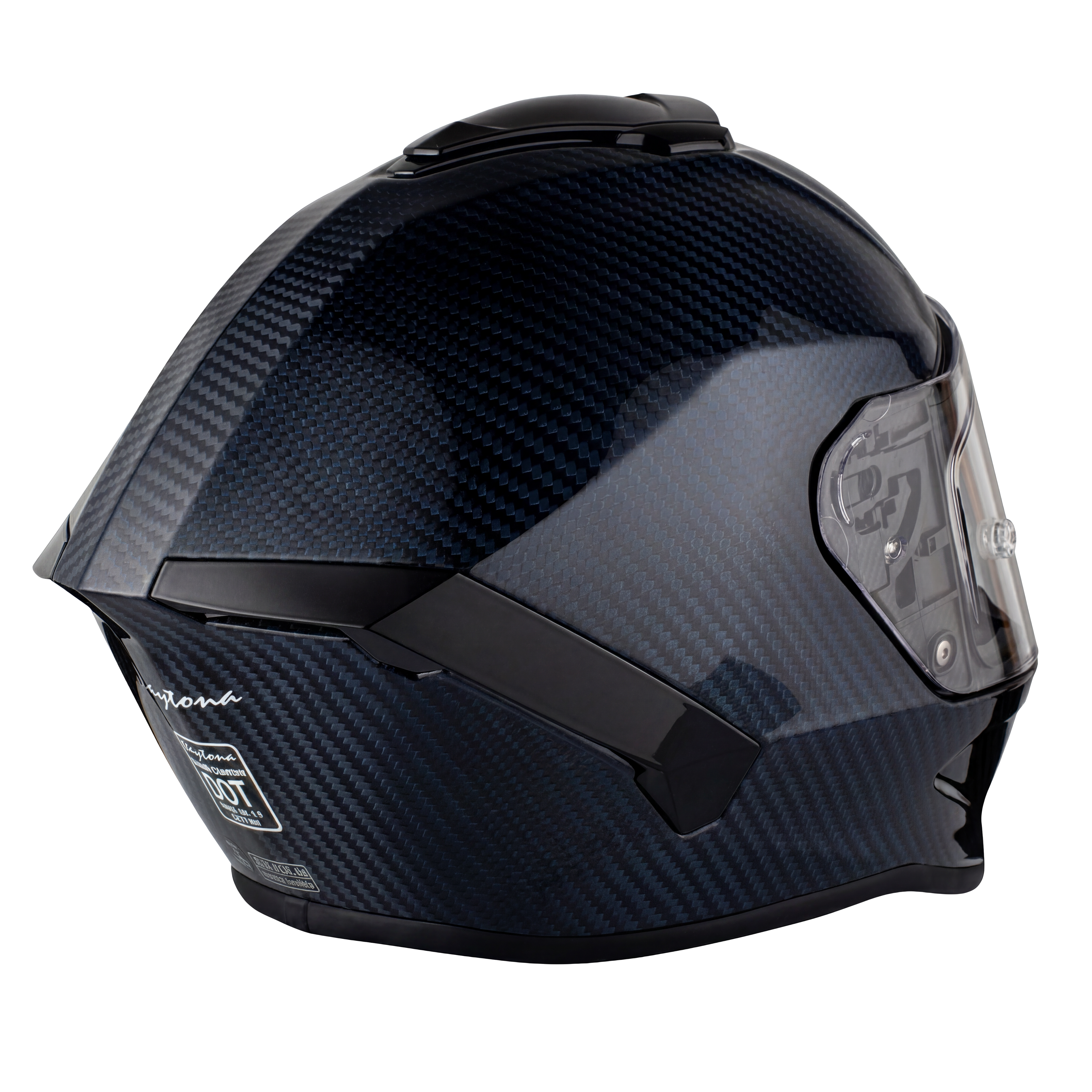 D.O.T. & ECE Daytona Viper- Blue Carbon Fiber