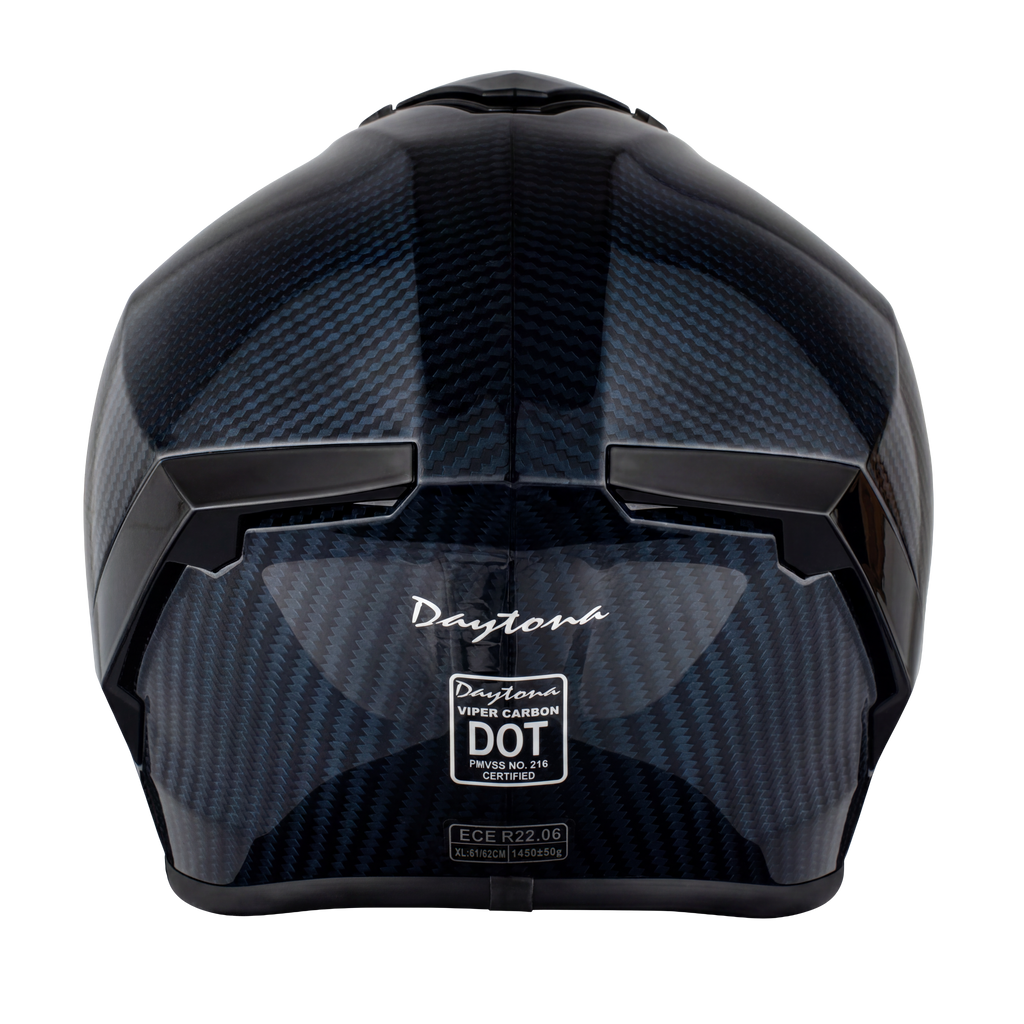 D.O.T. & ECE Daytona Viper- Blue Carbon Fiber