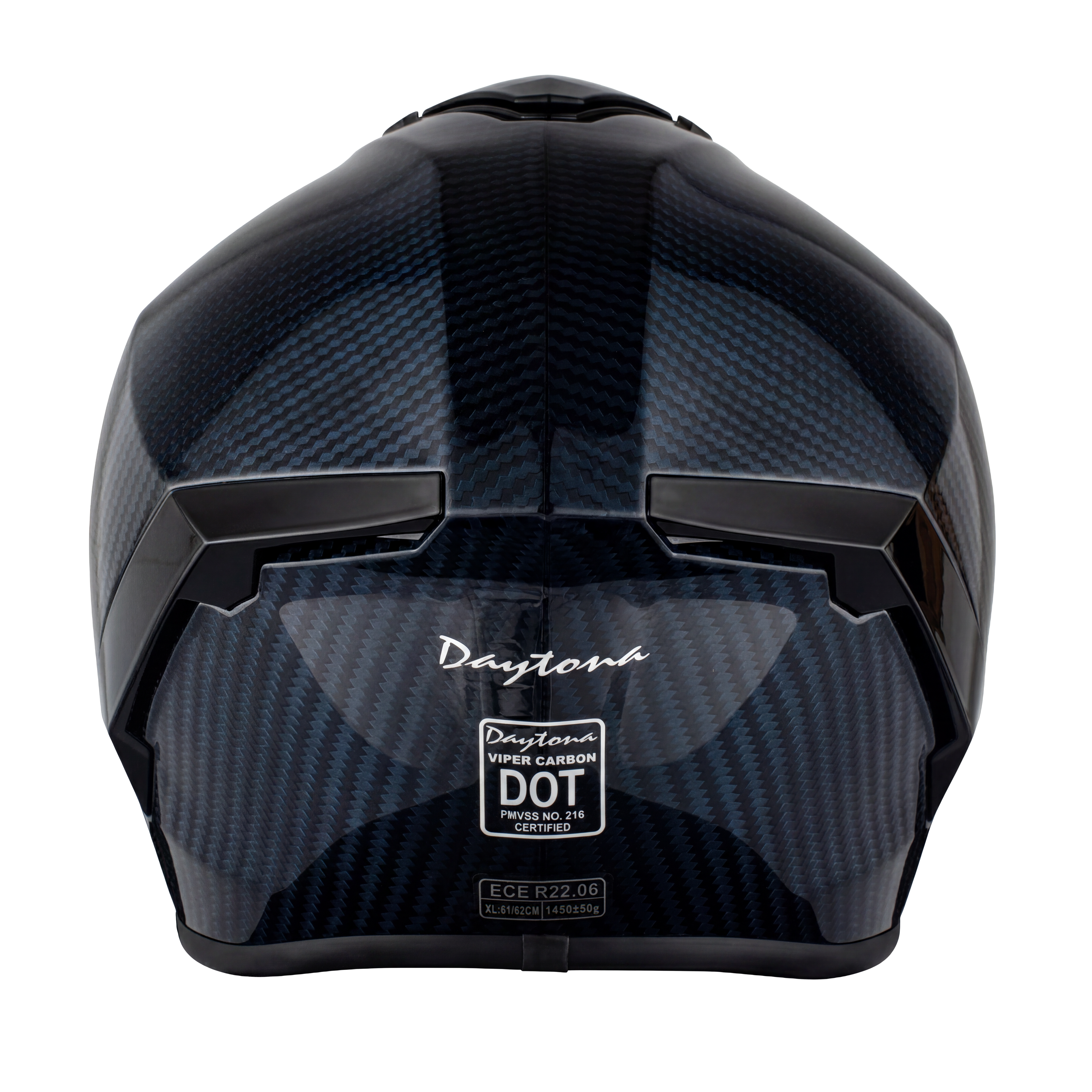 D.O.T. & ECE Daytona Viper- Blue Carbon Fiber