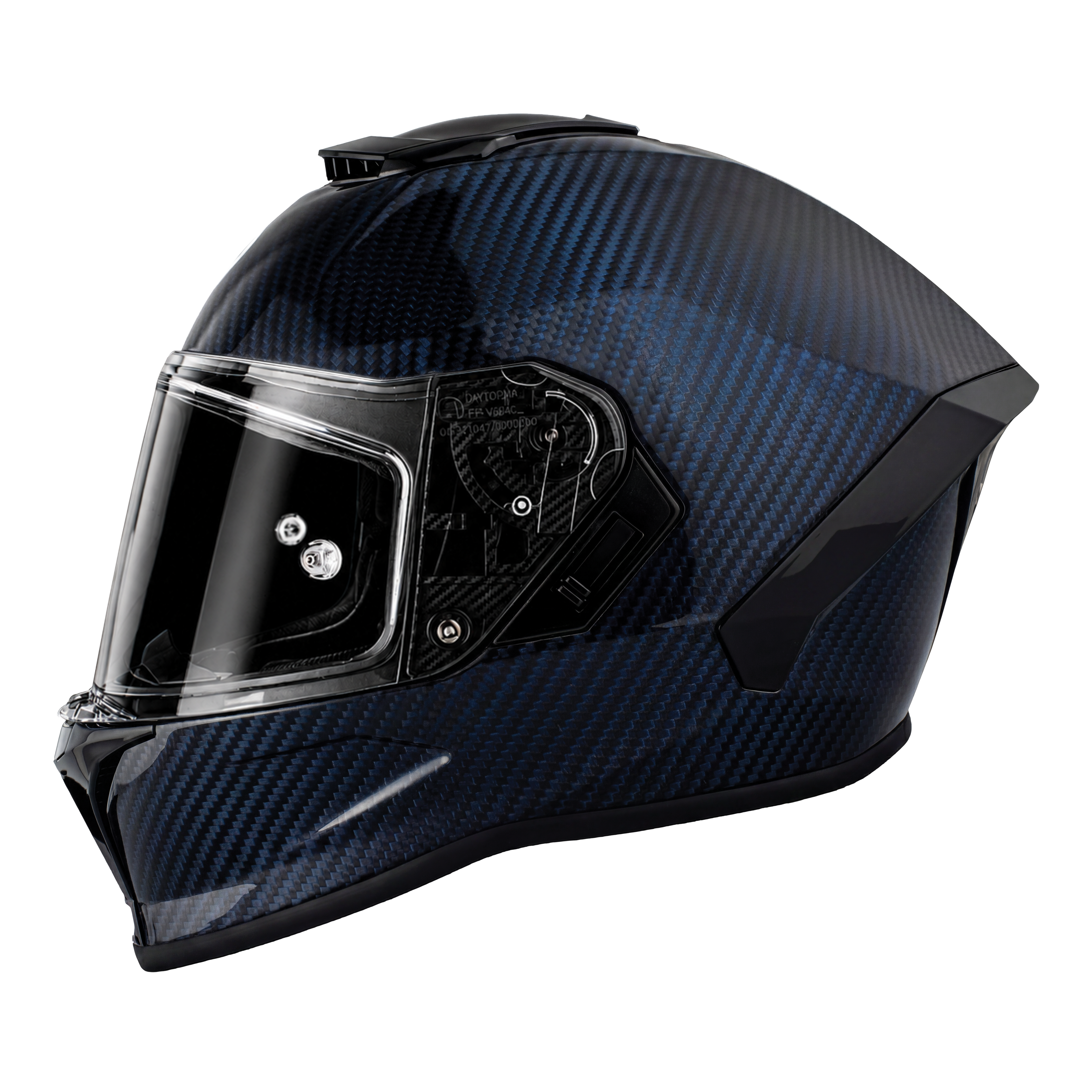 D.O.T. & ECE Daytona Viper- Blue Carbon Fiber