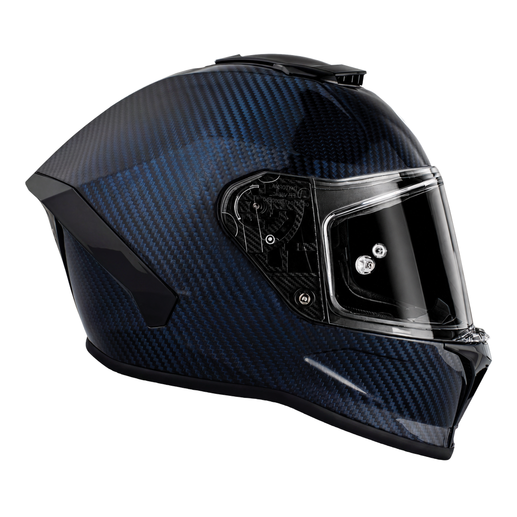 D.O.T. & ECE Daytona Viper- Blue Carbon Fiber
