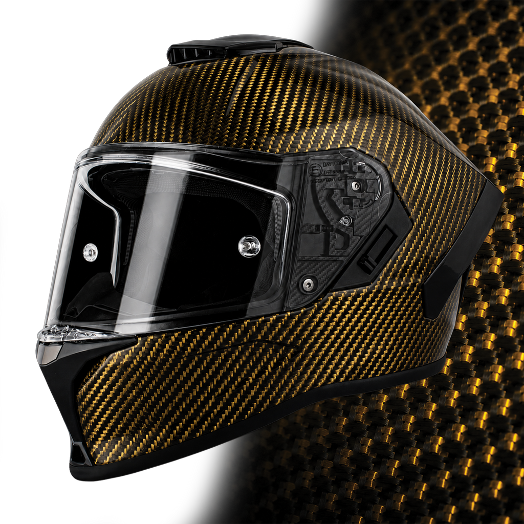 D.O.T. & ECE Daytona Viper- Gold Carbon Fiber