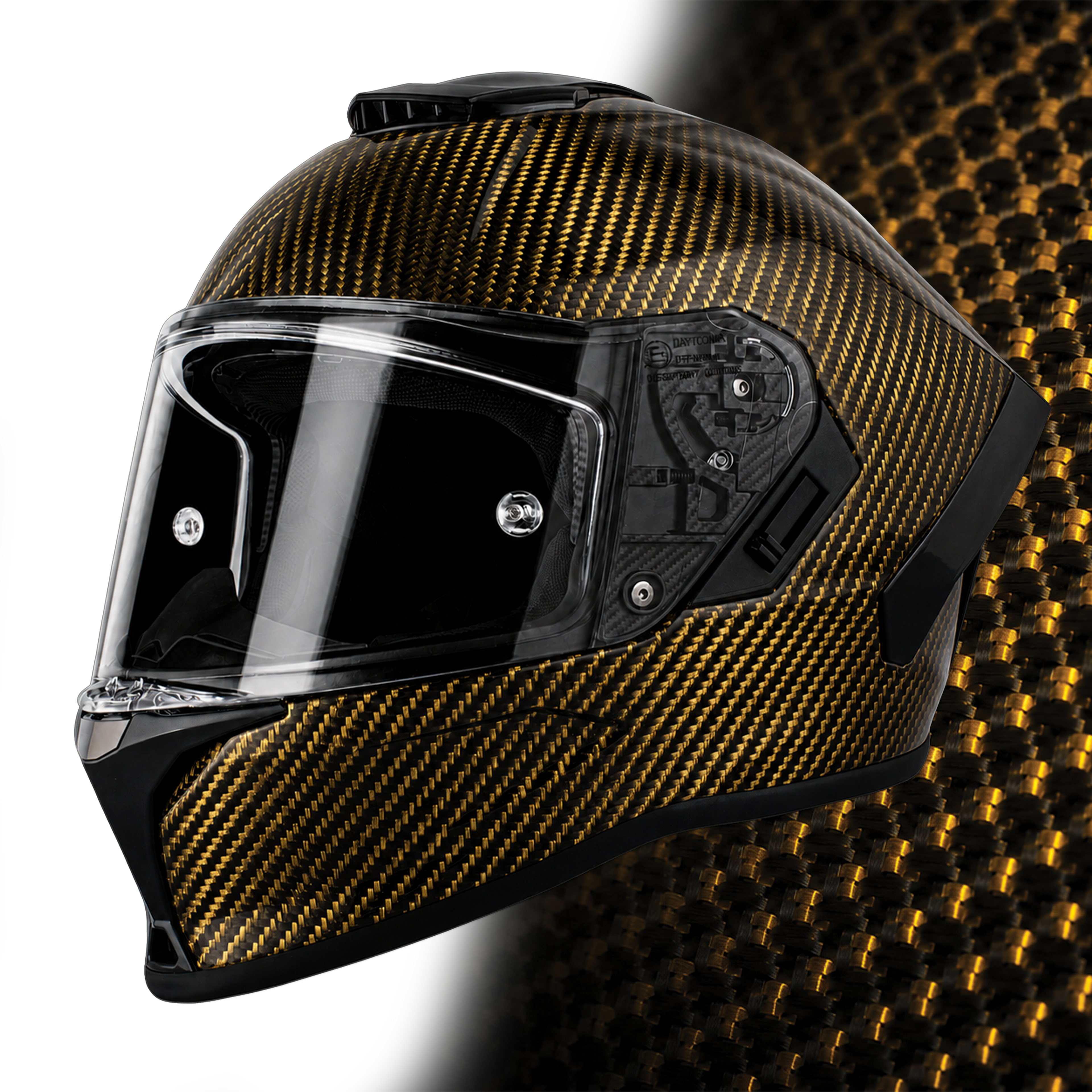 D.O.T. & ECE Daytona Viper- Gold Carbon Fiber