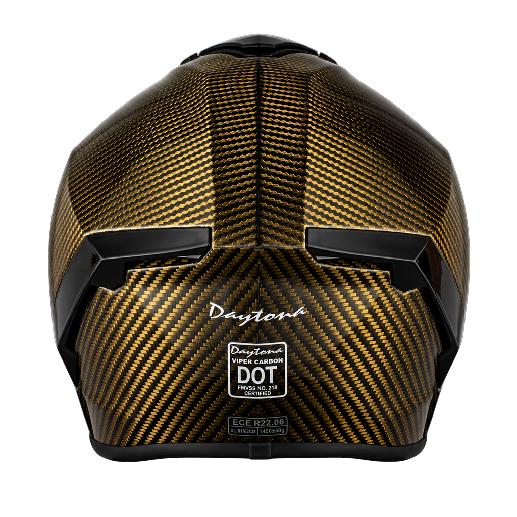 D.O.T. & ECE Daytona Viper- Gold Carbon Fiber