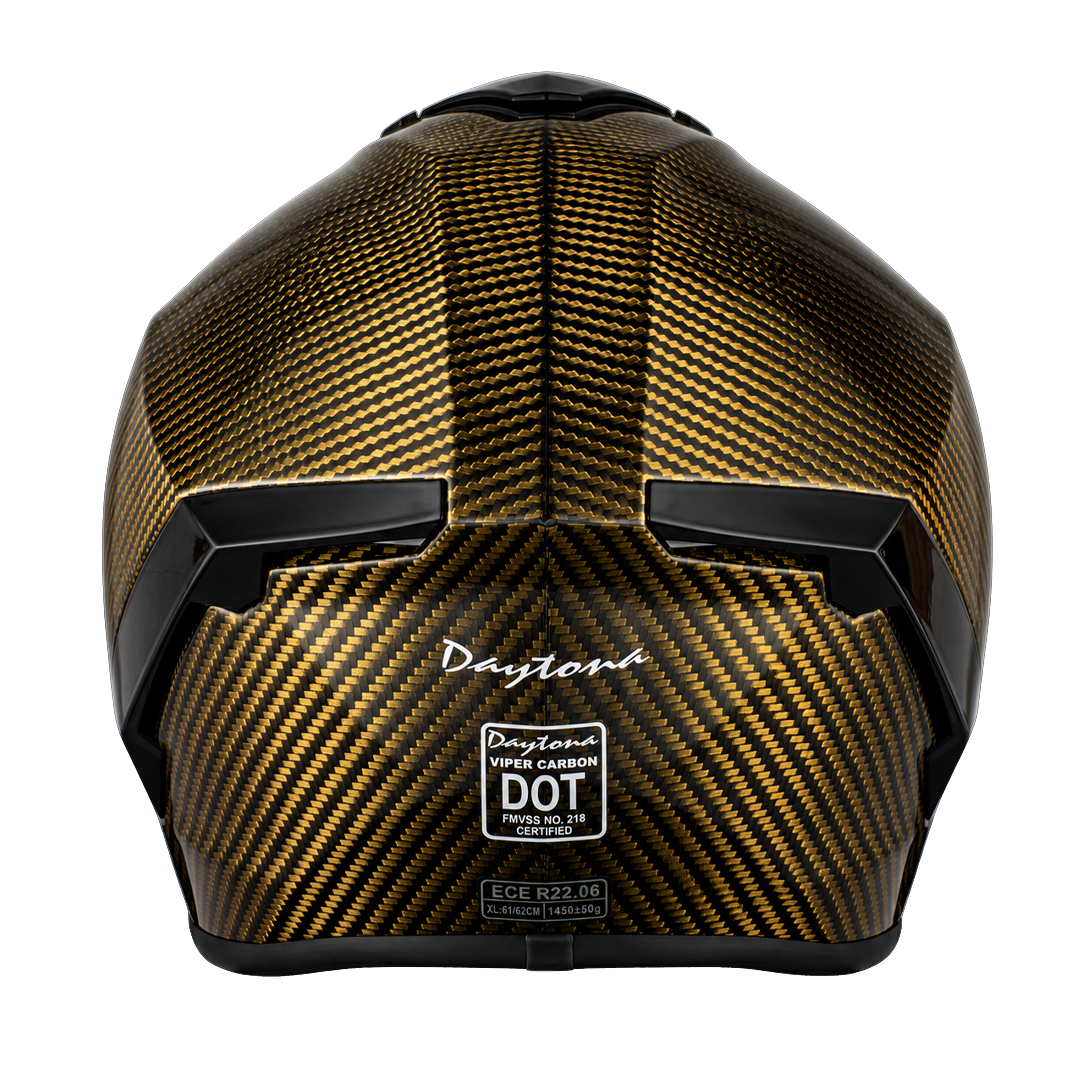 D.O.T. & ECE Daytona Viper- Gold Carbon Fiber