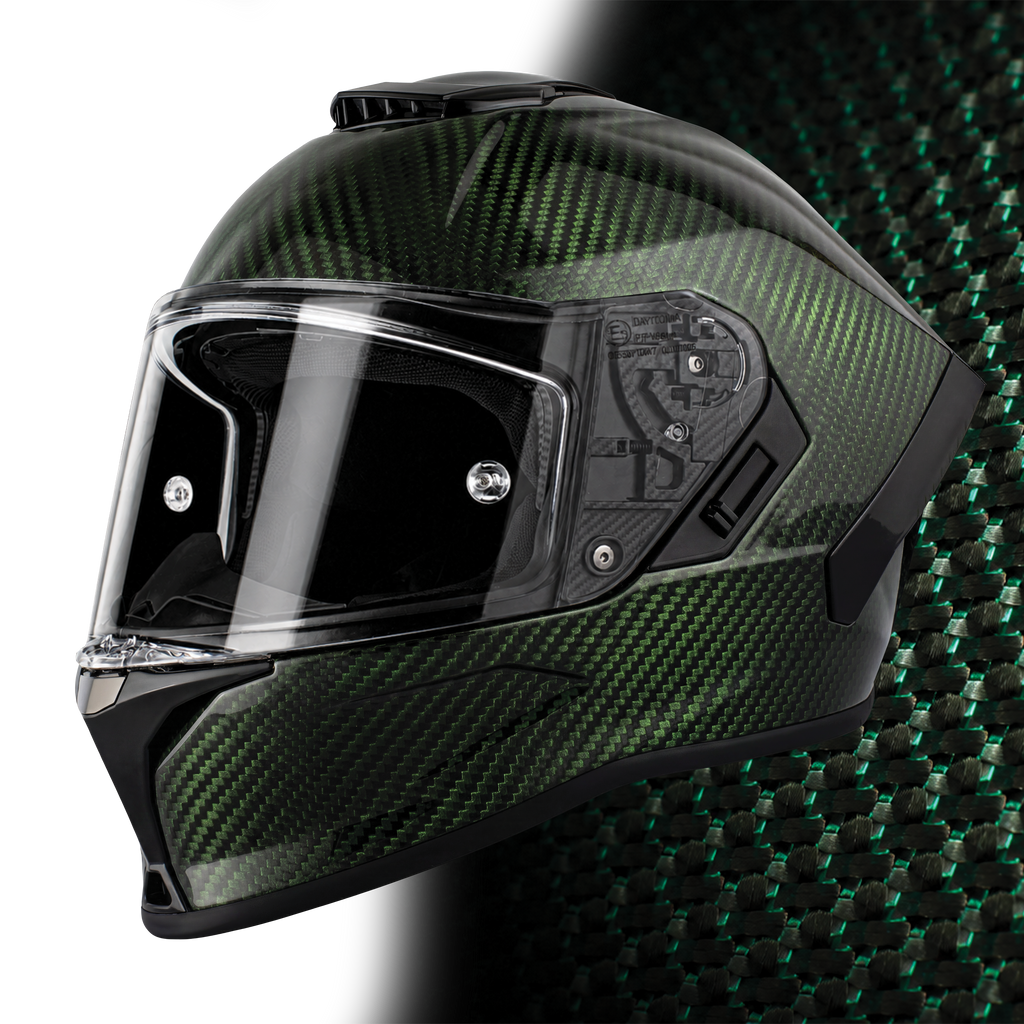 D.O.T. & ECE Daytona Viper- Green Carbon Fiber