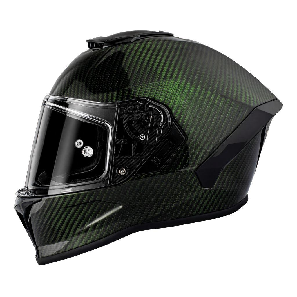D.O.T. & ECE Daytona Viper- Green Carbon Fiber