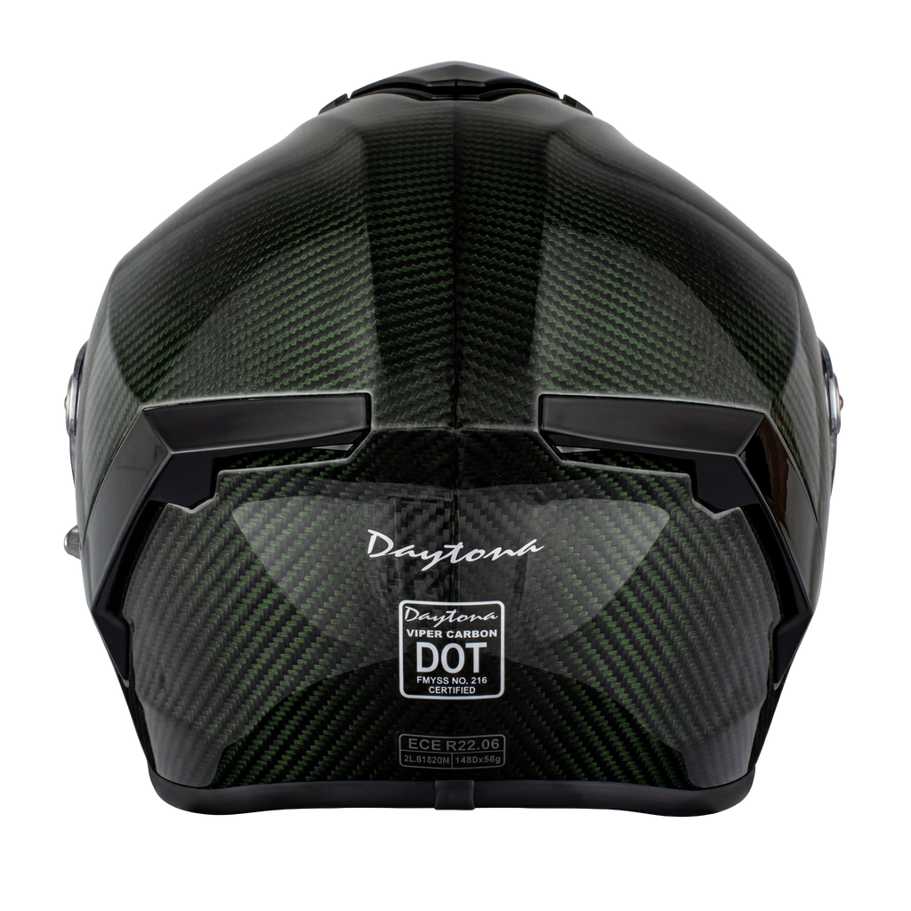D.O.T. & ECE Daytona Viper- Green Carbon Fiber