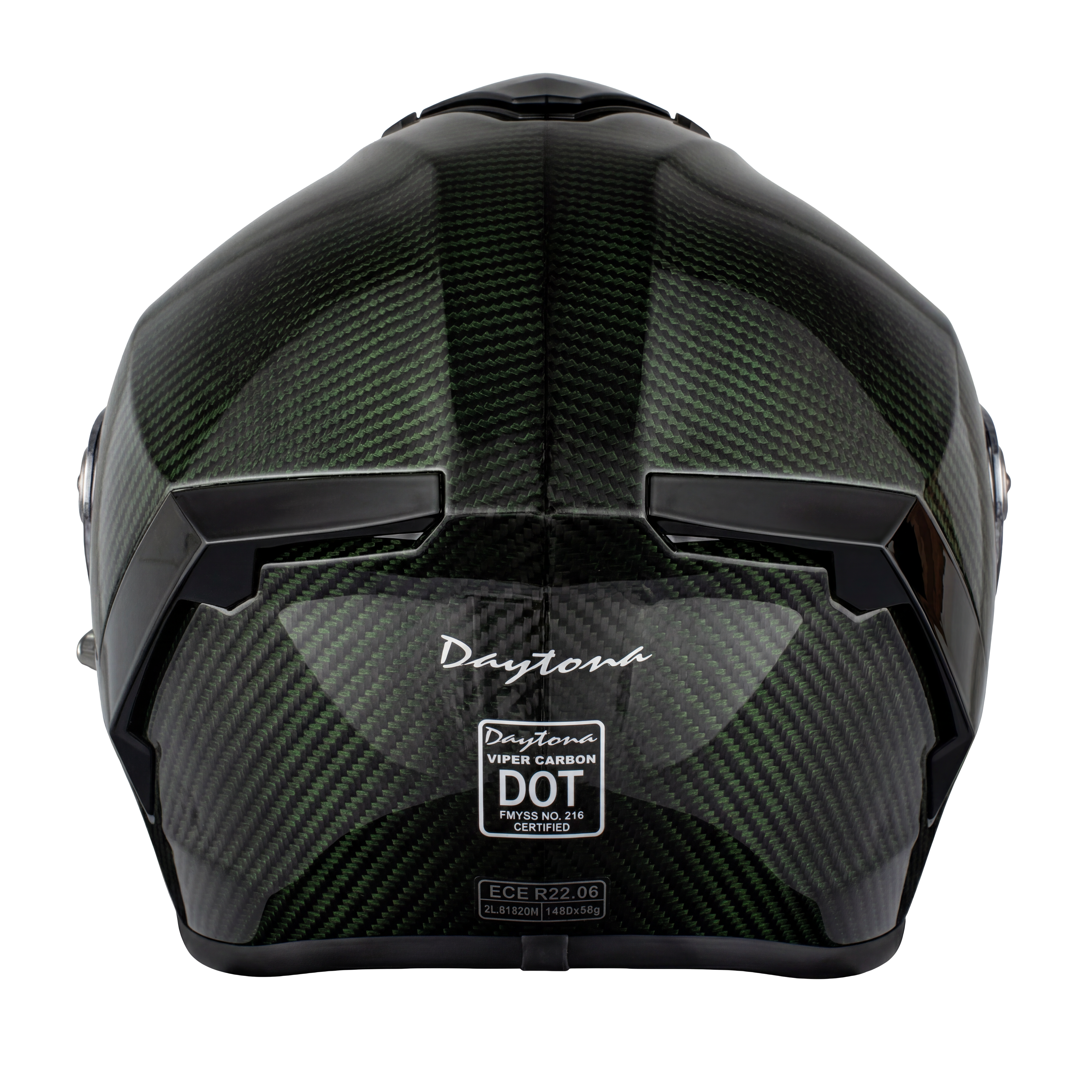 D.O.T. & ECE Daytona Viper- Green Carbon Fiber