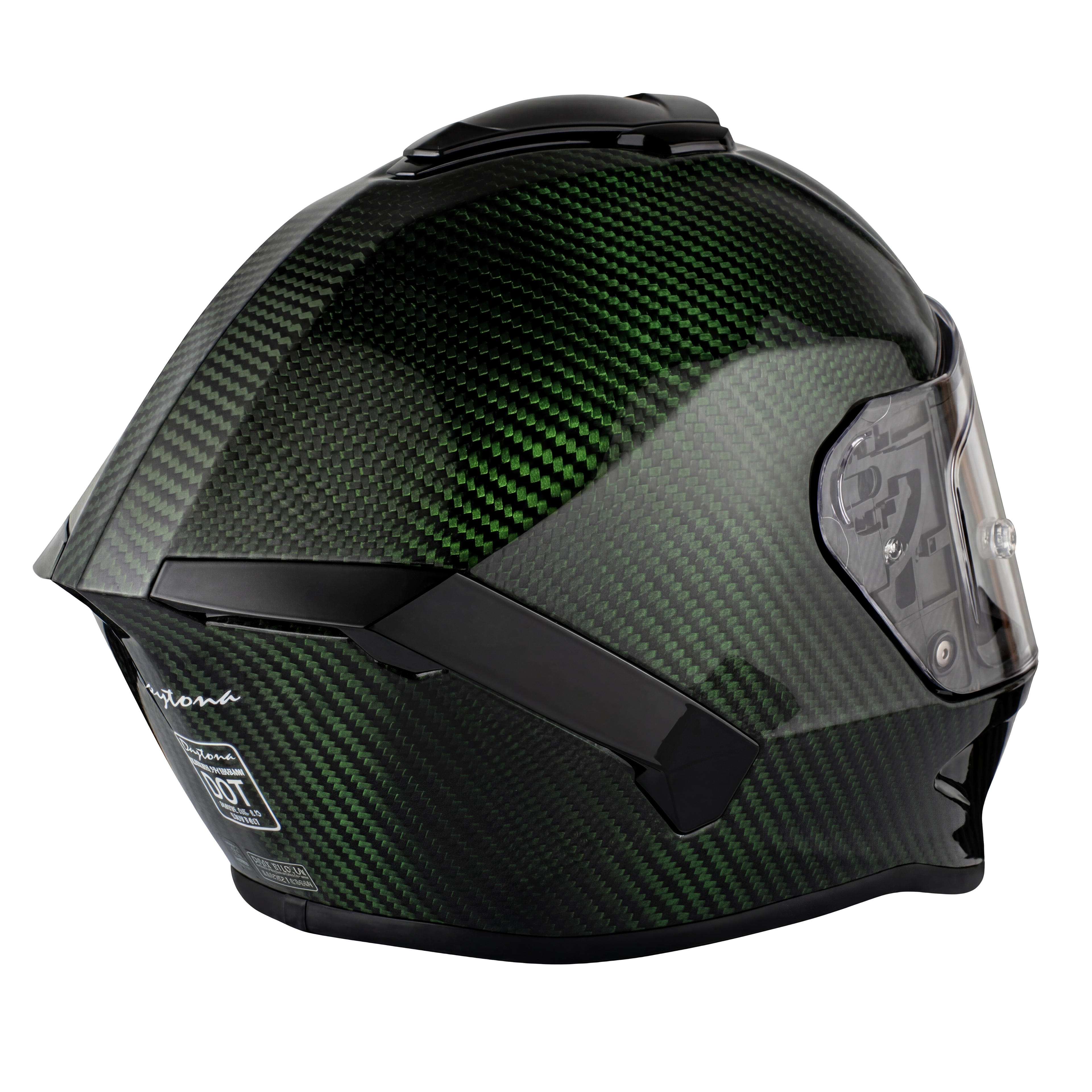 D.O.T. & ECE Daytona Viper- Green Carbon Fiber