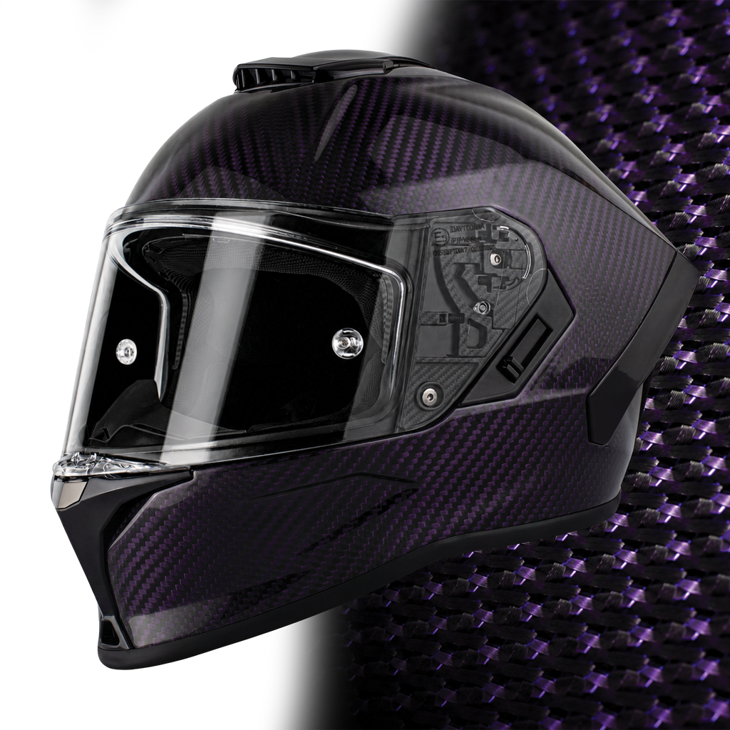 D.O.T. & ECE Daytona Viper- Purple Carbon Fiber