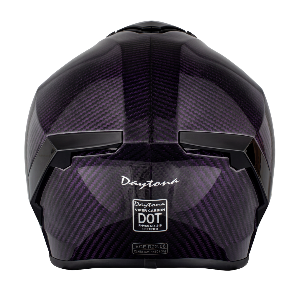 D.O.T. & ECE Daytona Viper- Purple Carbon Fiber