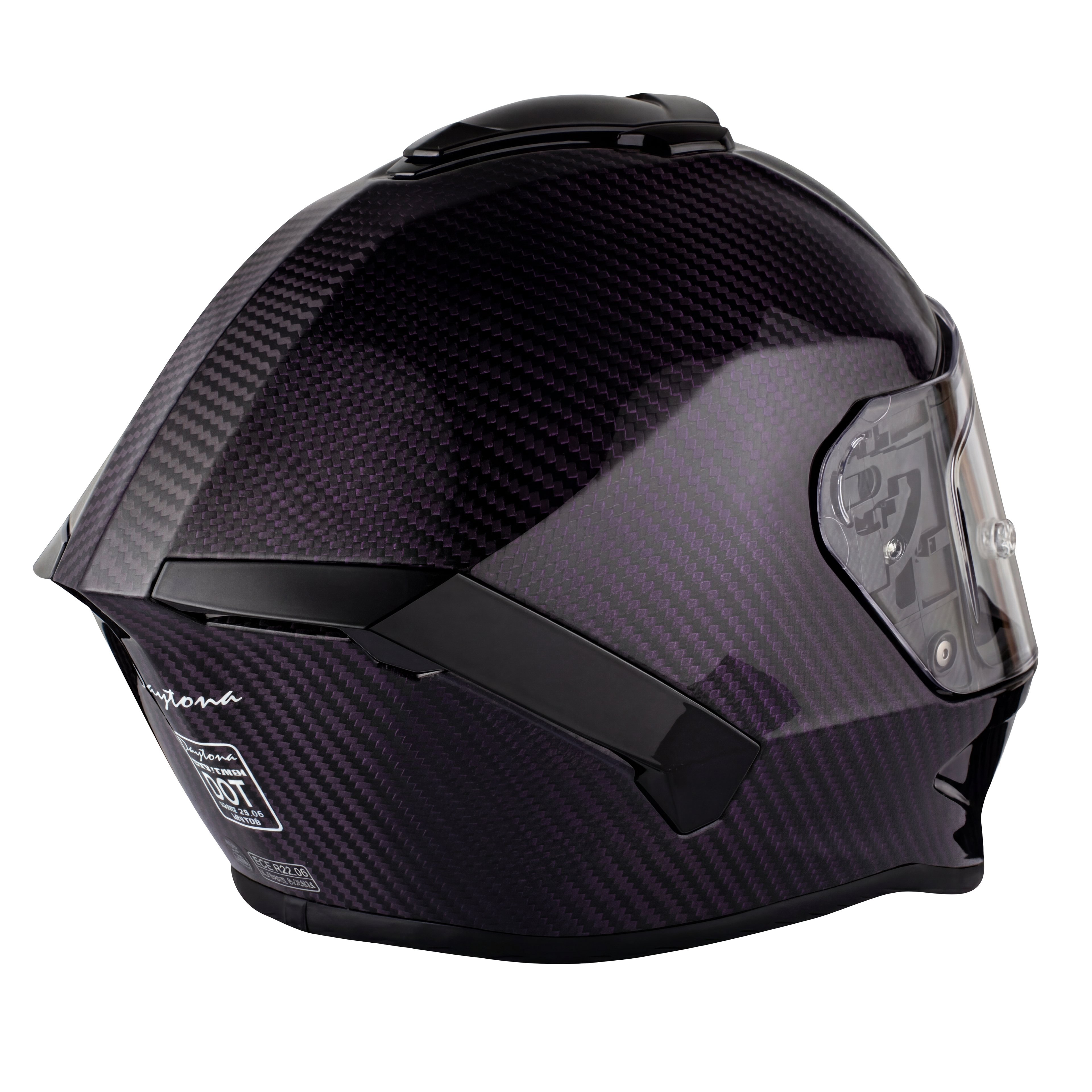D.O.T. & ECE Daytona Viper- Purple Carbon Fiber