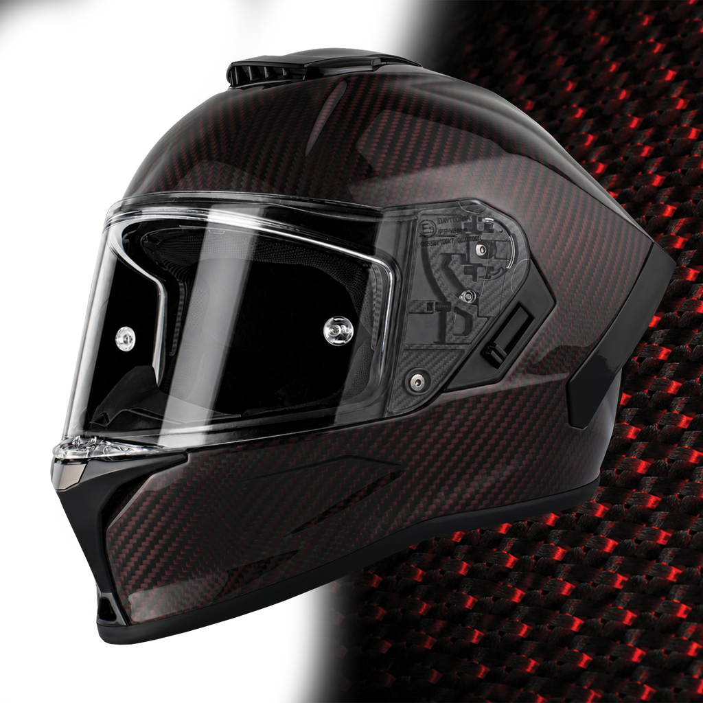 D.O.T. & ECE Daytona Viper- Red Carbon Fiber