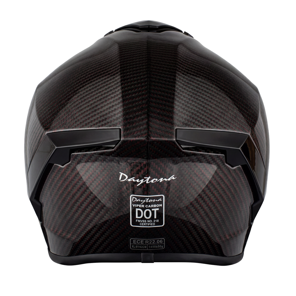 D.O.T. & ECE Daytona Viper- Red Carbon Fiber