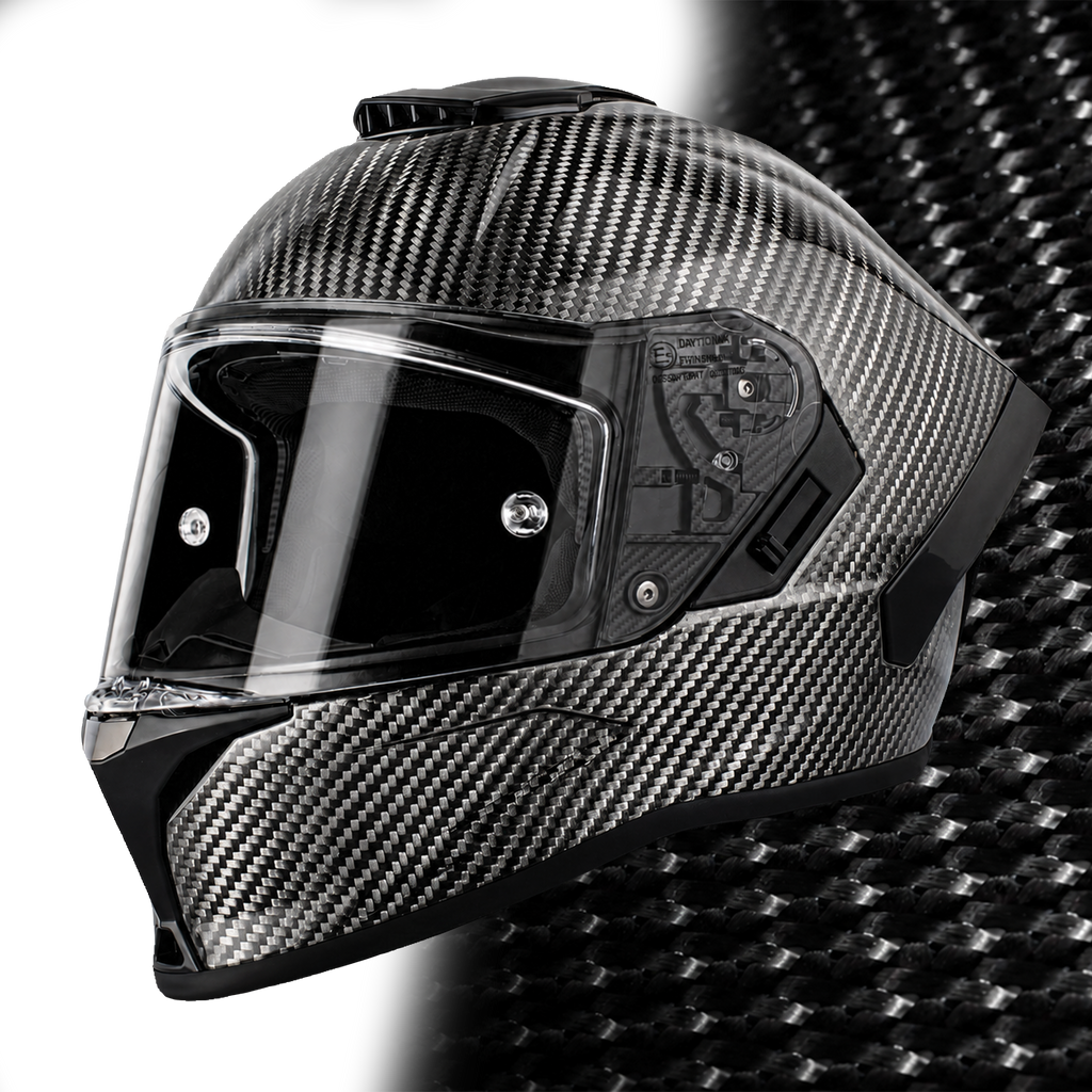 D.O.T. & ECE Daytona Viper- Silver Carbon Fiber