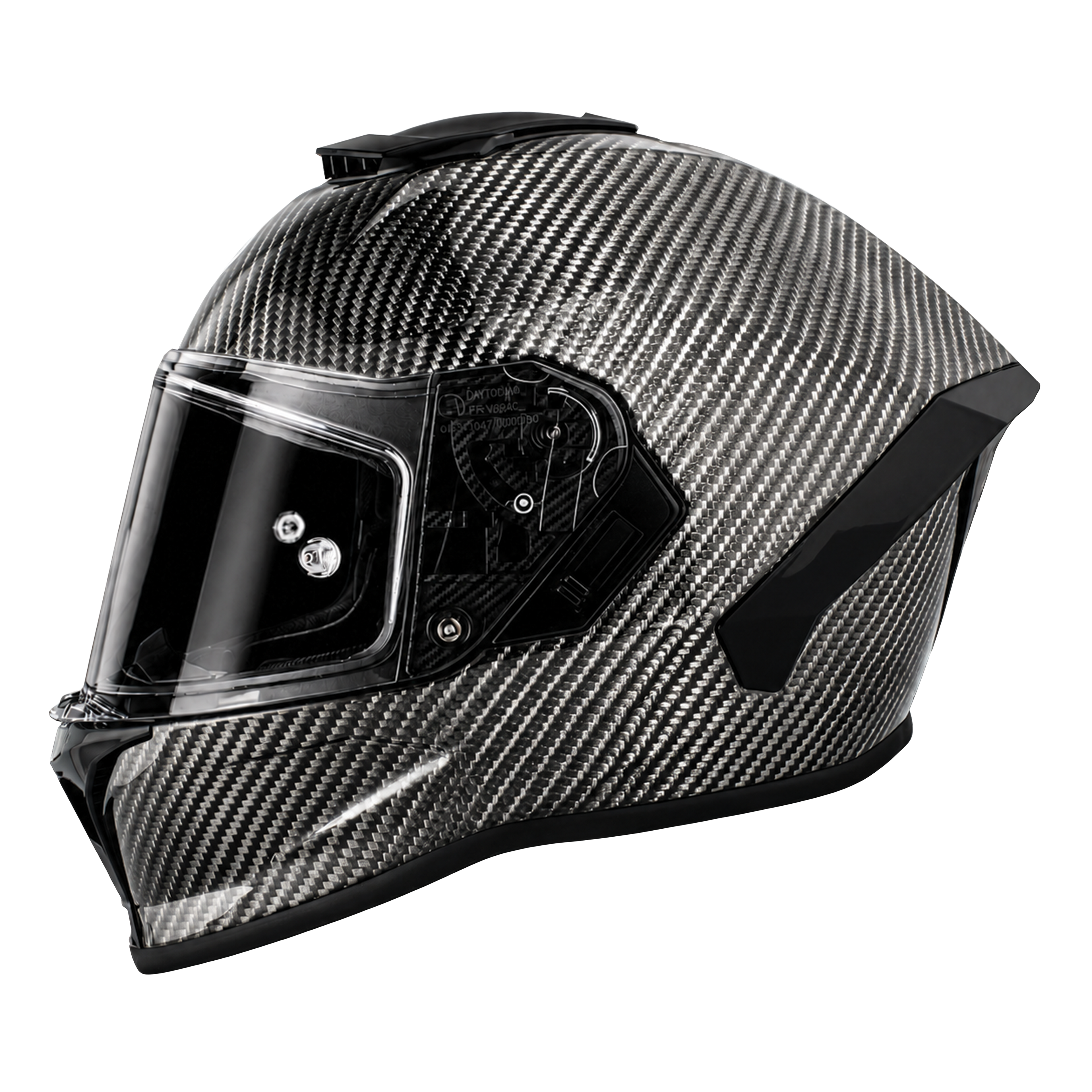 D.O.T. & ECE Daytona Viper- Silver Carbon Fiber