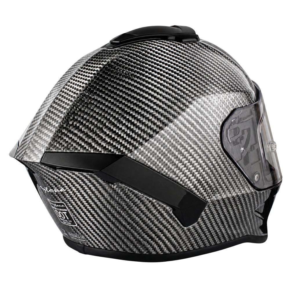 D.O.T. & ECE Daytona Viper- Silver Carbon Fiber