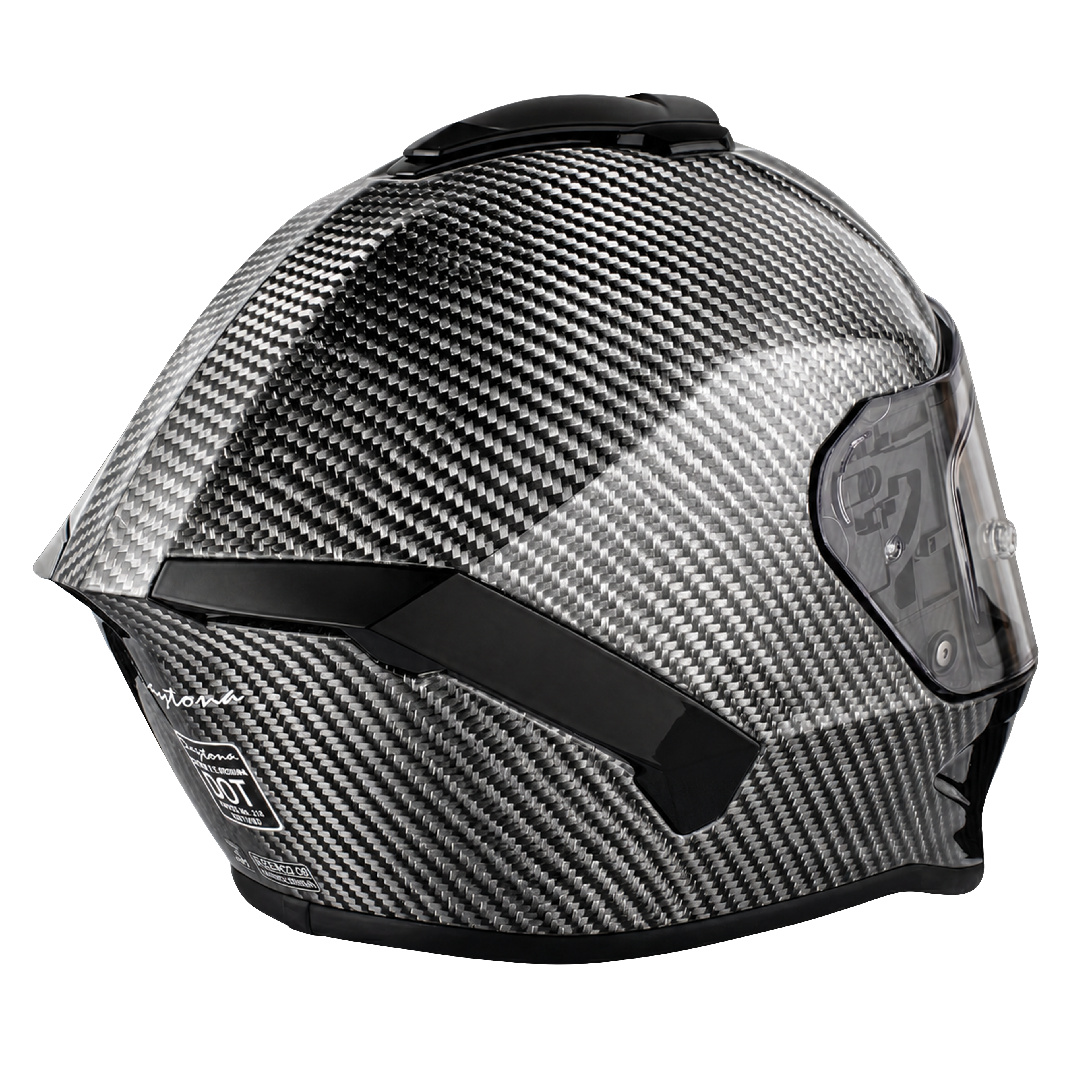 D.O.T. & ECE Daytona Viper- Silver Carbon Fiber