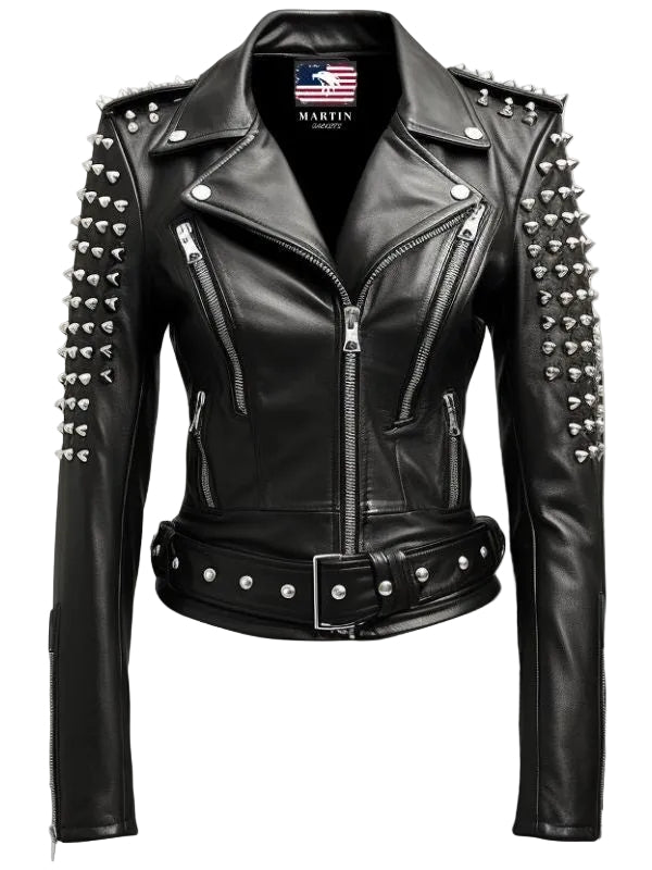Black Biker Real Leather Jacket