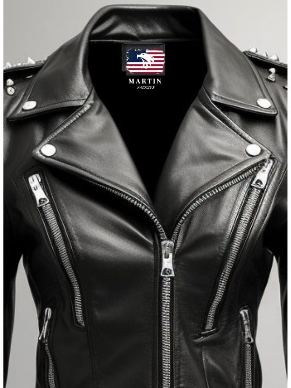 Black Biker Real Leather Jacket