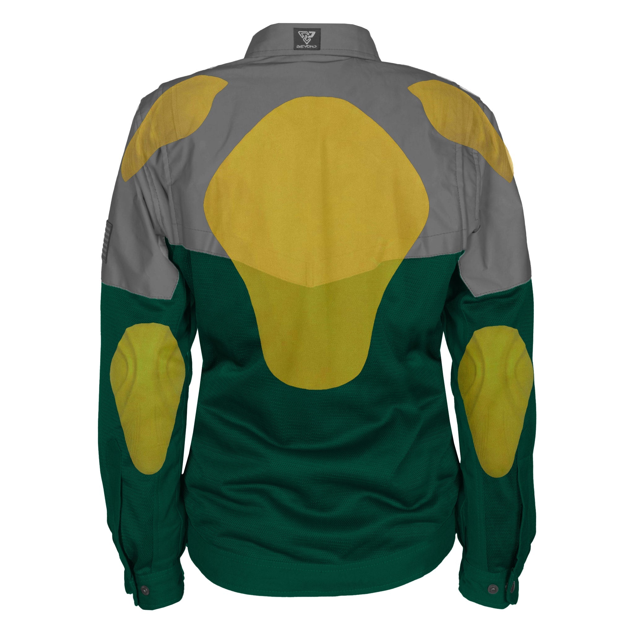 Summer Mesh Reflective Shirt Dark Green Nebula for Women