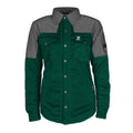 Summer Mesh Reflective Shirt Dark Green Nebula for Women