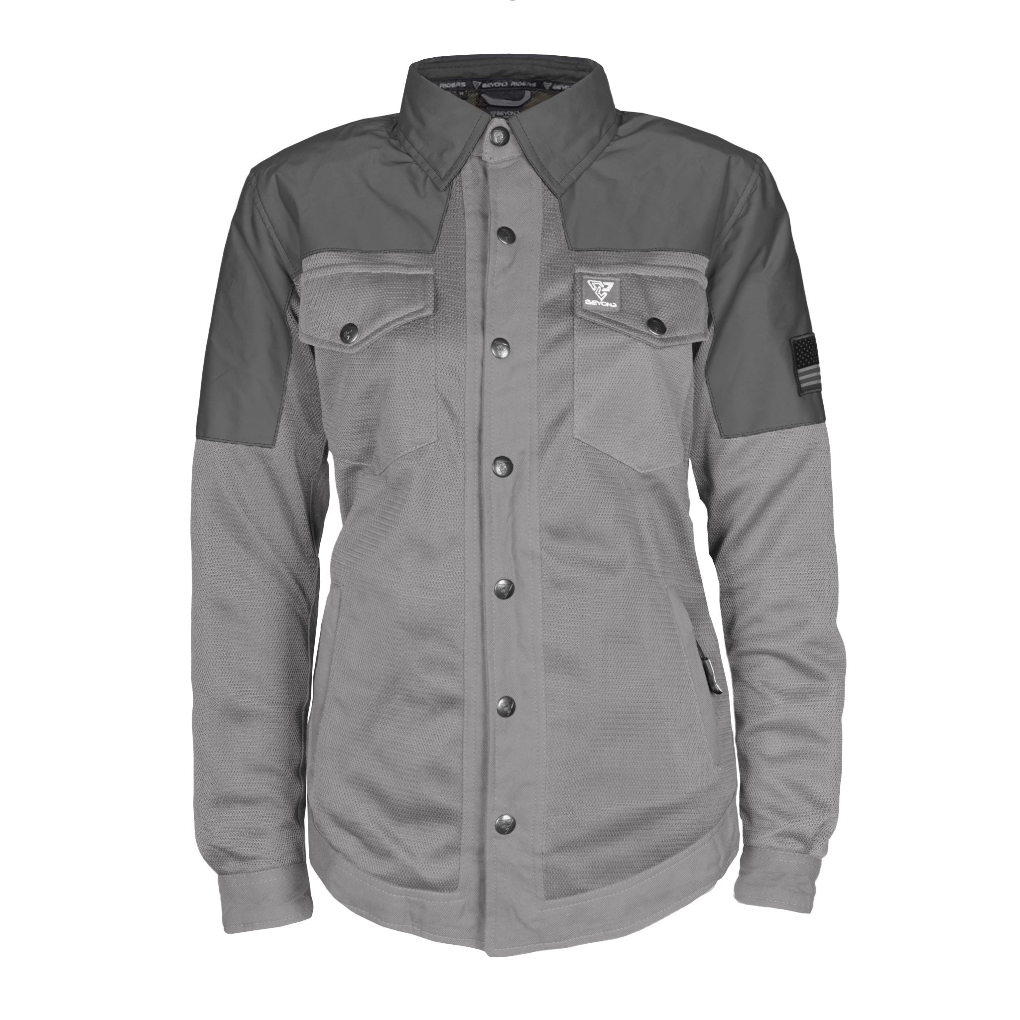 Summer Mesh Reflective Shirt Dark Grey Nebula for Women
