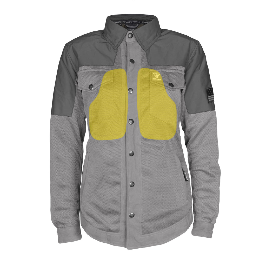 Summer Mesh Reflective Shirt Dark Grey Nebula for Women