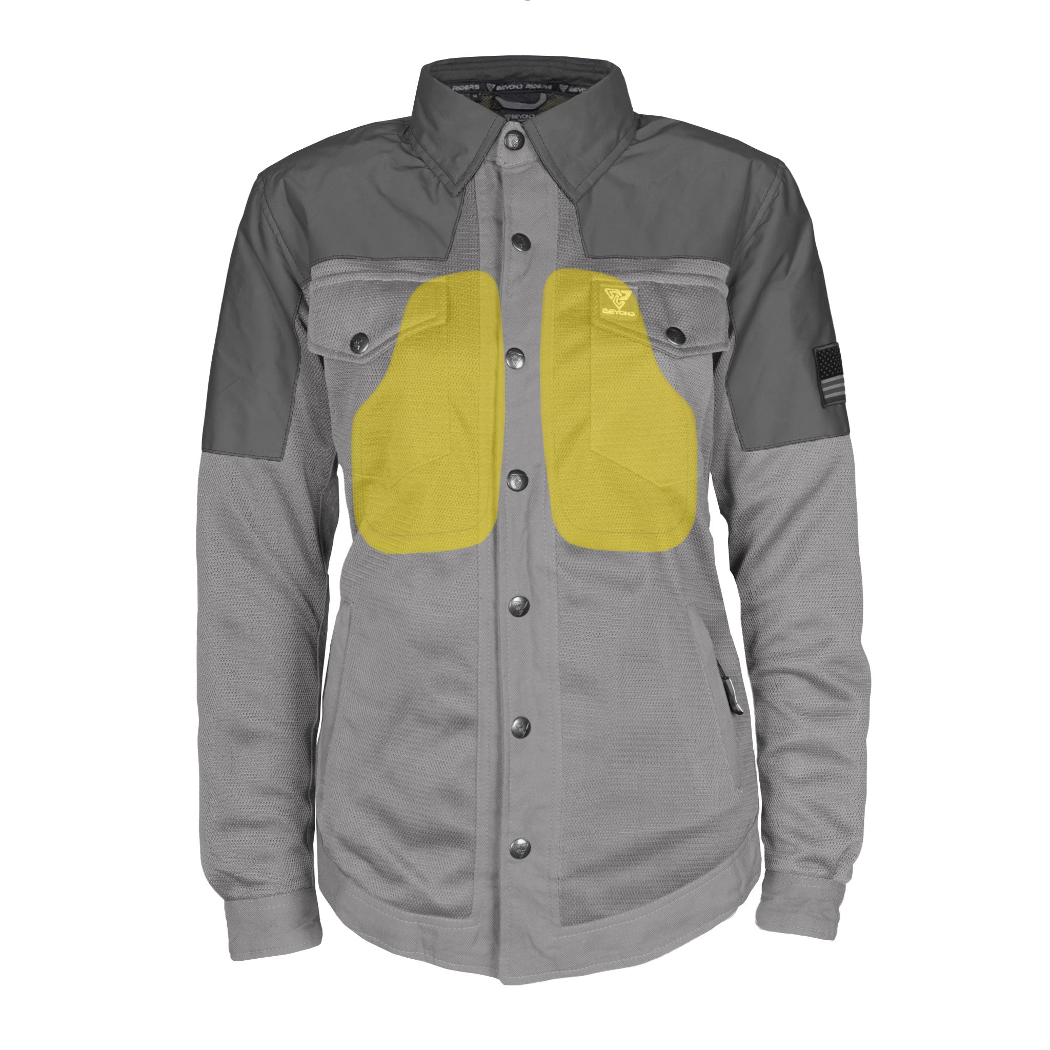 Summer Mesh Reflective Shirt Dark Grey Nebula for Women