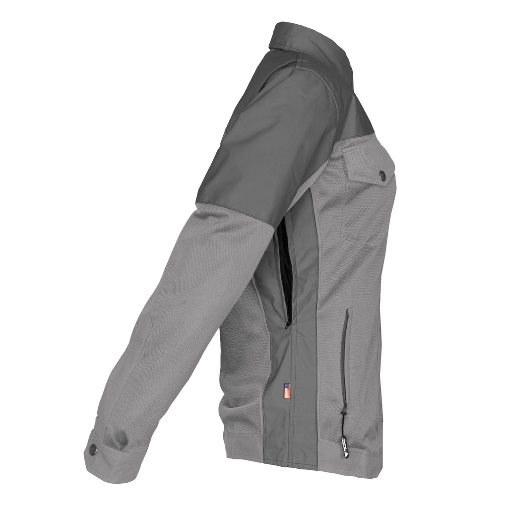 Summer Mesh Reflective Shirt Dark Grey Nebula for Women