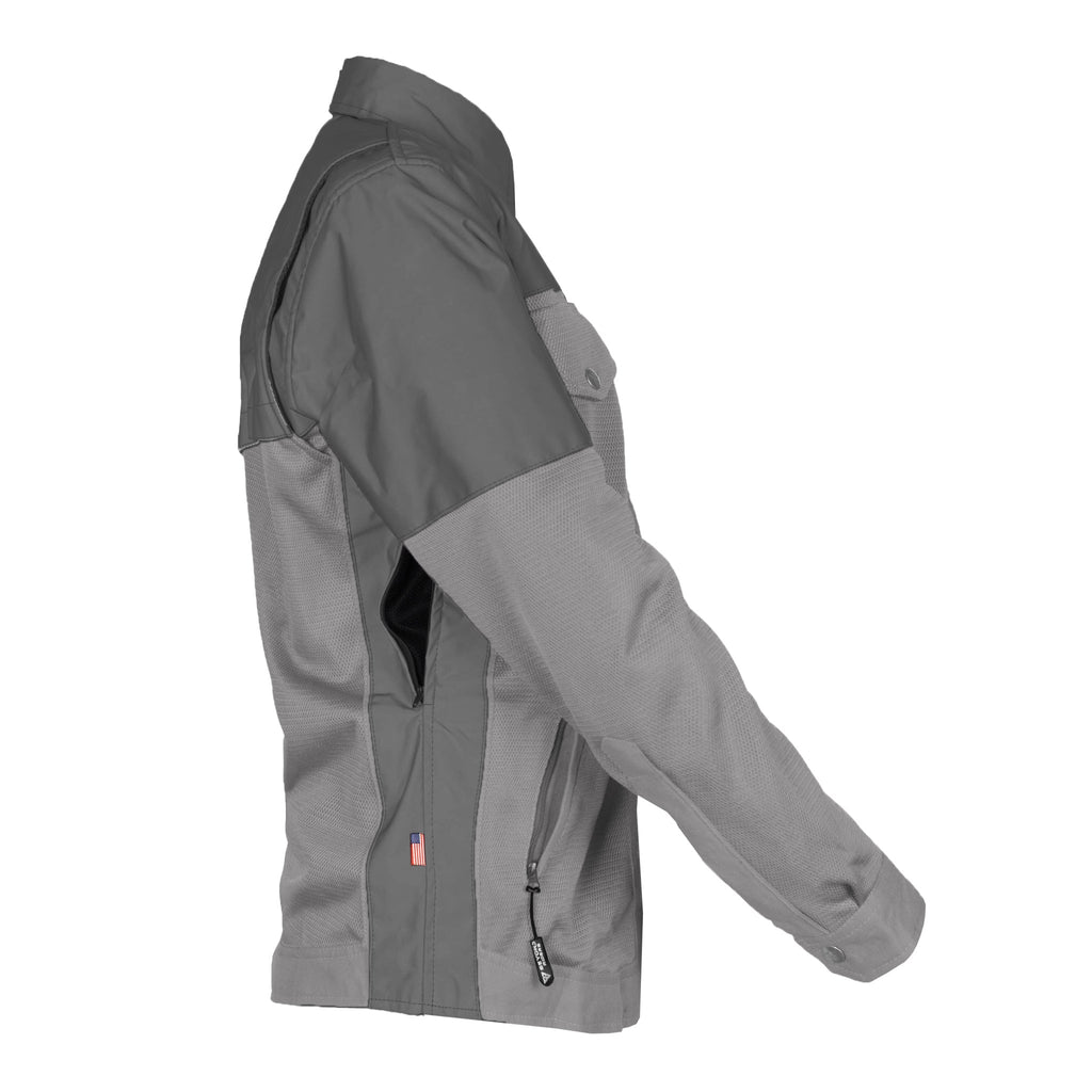 Summer Mesh Reflective Shirt Dark Grey Nebula for Women