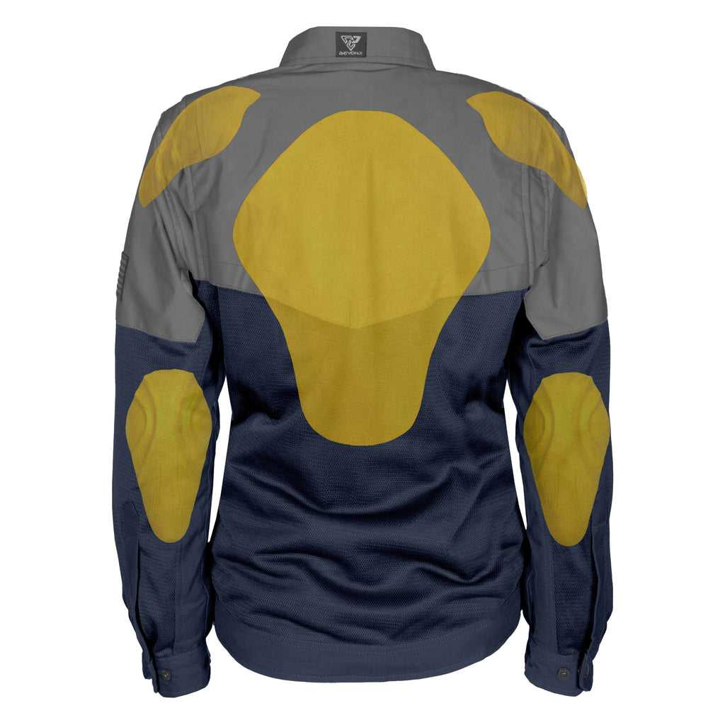 Summer Mesh Reflective Shirt Navy Blue Nebula for Women