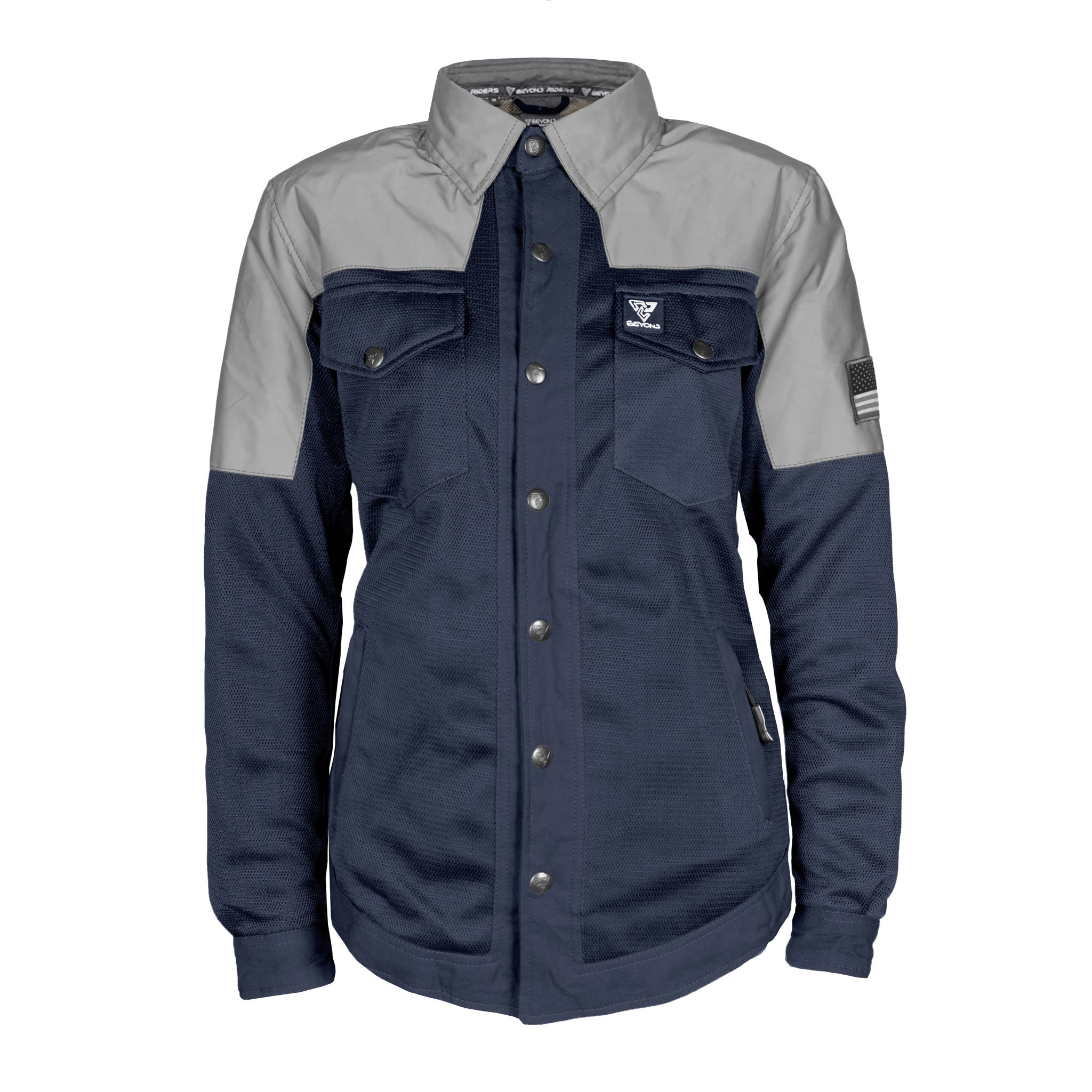 Summer Mesh Reflective Shirt Navy Blue Eclipse for Women
