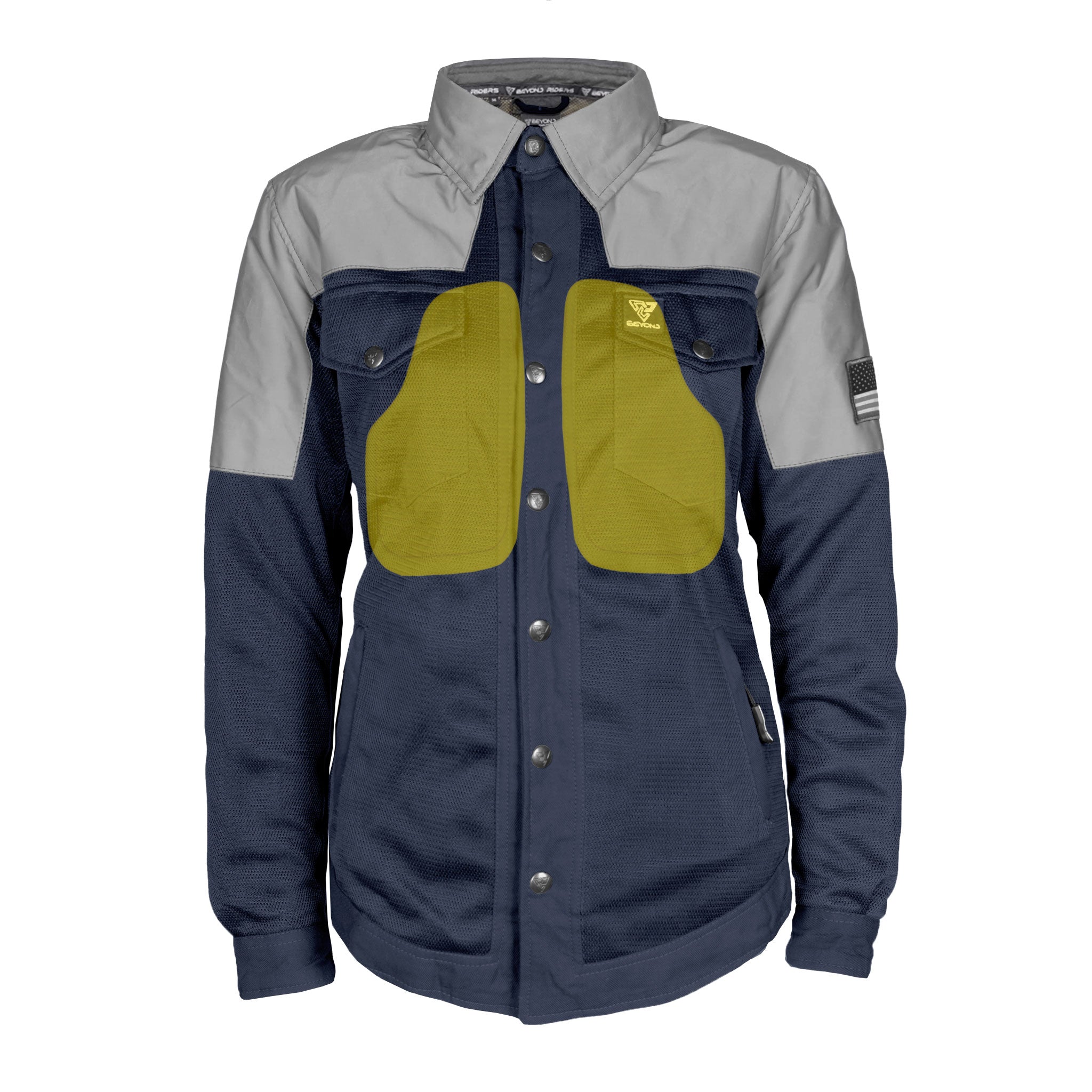 Summer Mesh Reflective Shirt Navy Blue Eclipse for Women