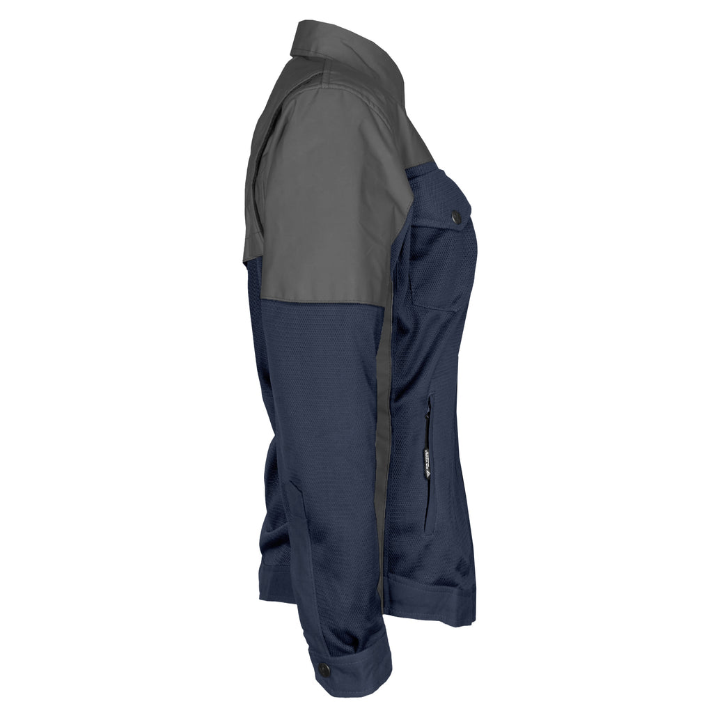 Summer Mesh Reflective Shirt Navy Blue Nebula for Women
