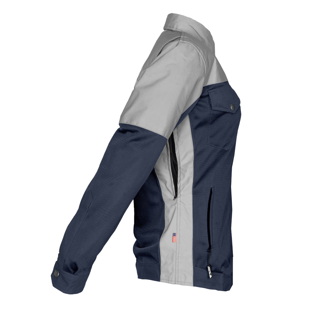 Summer Mesh Reflective Shirt Navy Blue Eclipse for Women