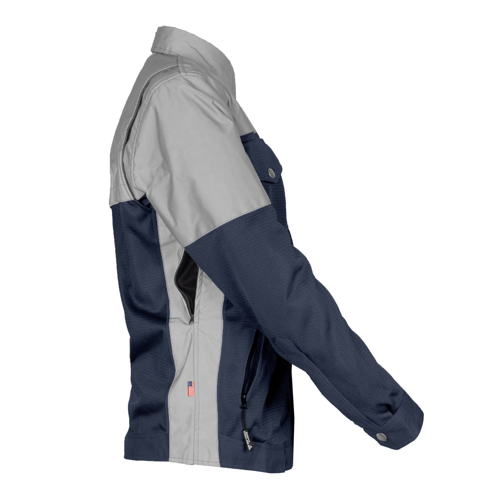 Summer Mesh Reflective Shirt Navy Blue Eclipse for Women