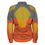 Summer Mesh Reflective Shirt Orange Nebula for Women