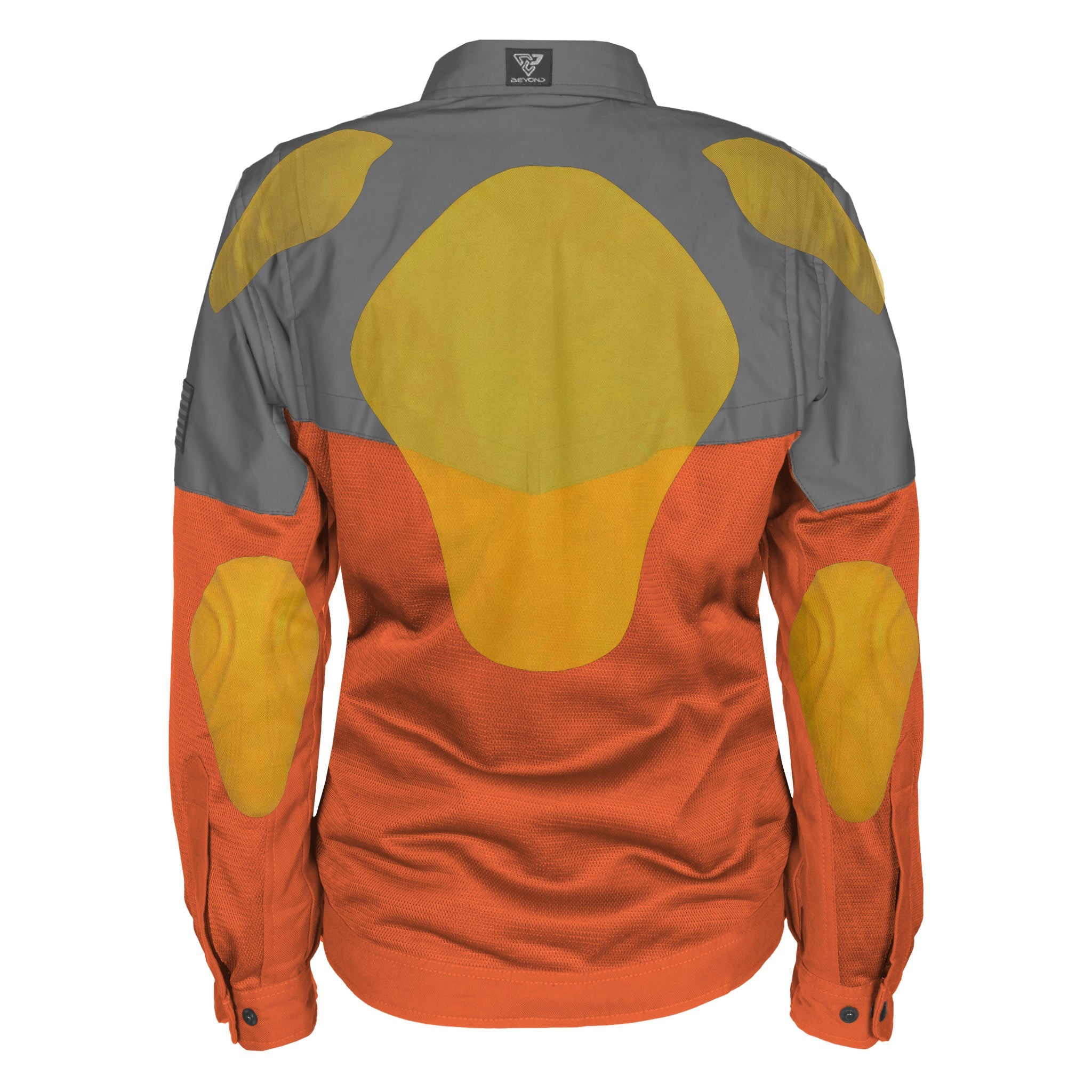 Summer Mesh Reflective Shirt Orange Nebula for Women