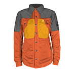 Summer Mesh Reflective Shirt Orange Nebula for Women