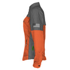 Summer Mesh Reflective Shirt Orange Nebula for Women