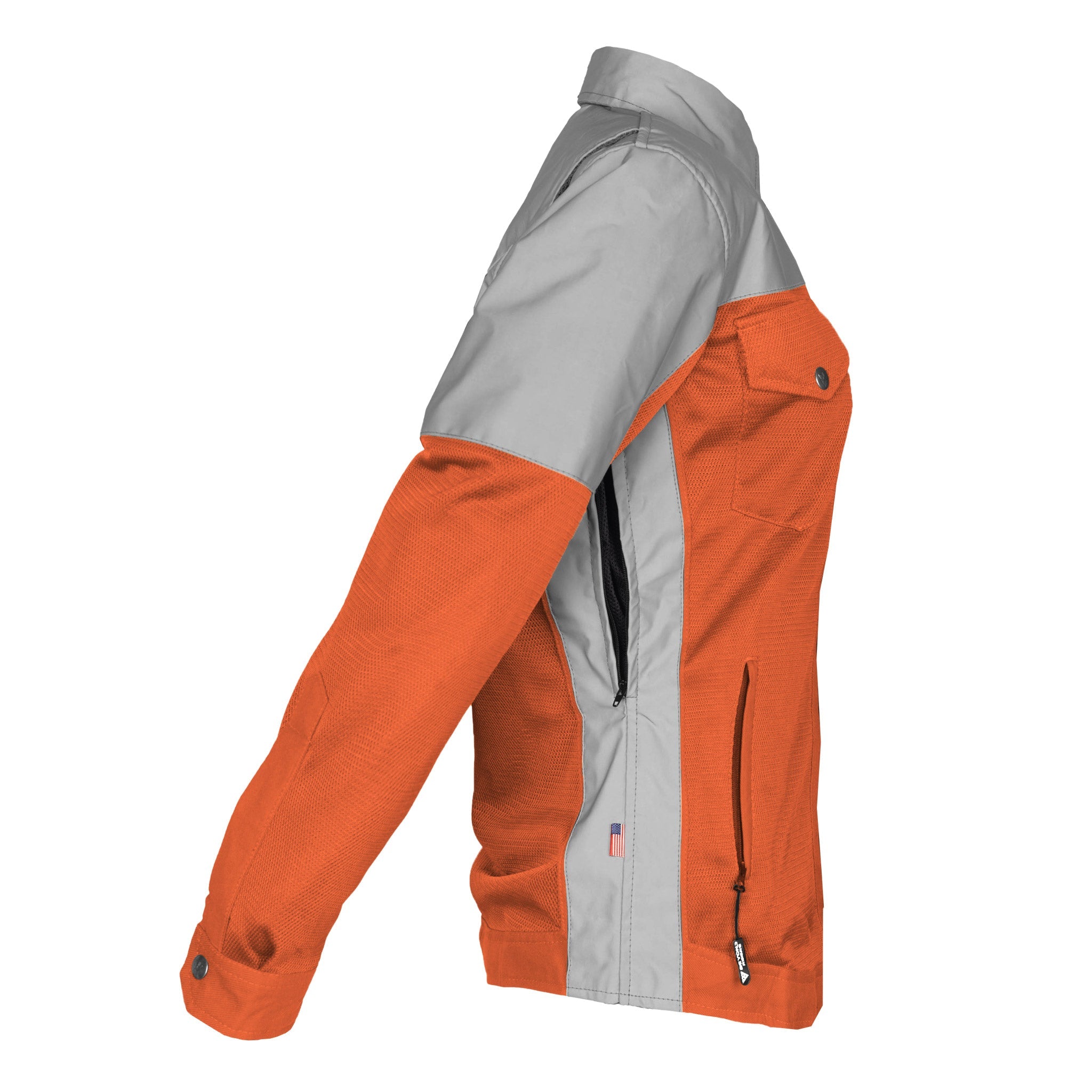 Summer Mesh Reflective Shirt Orange Eclipse for Women