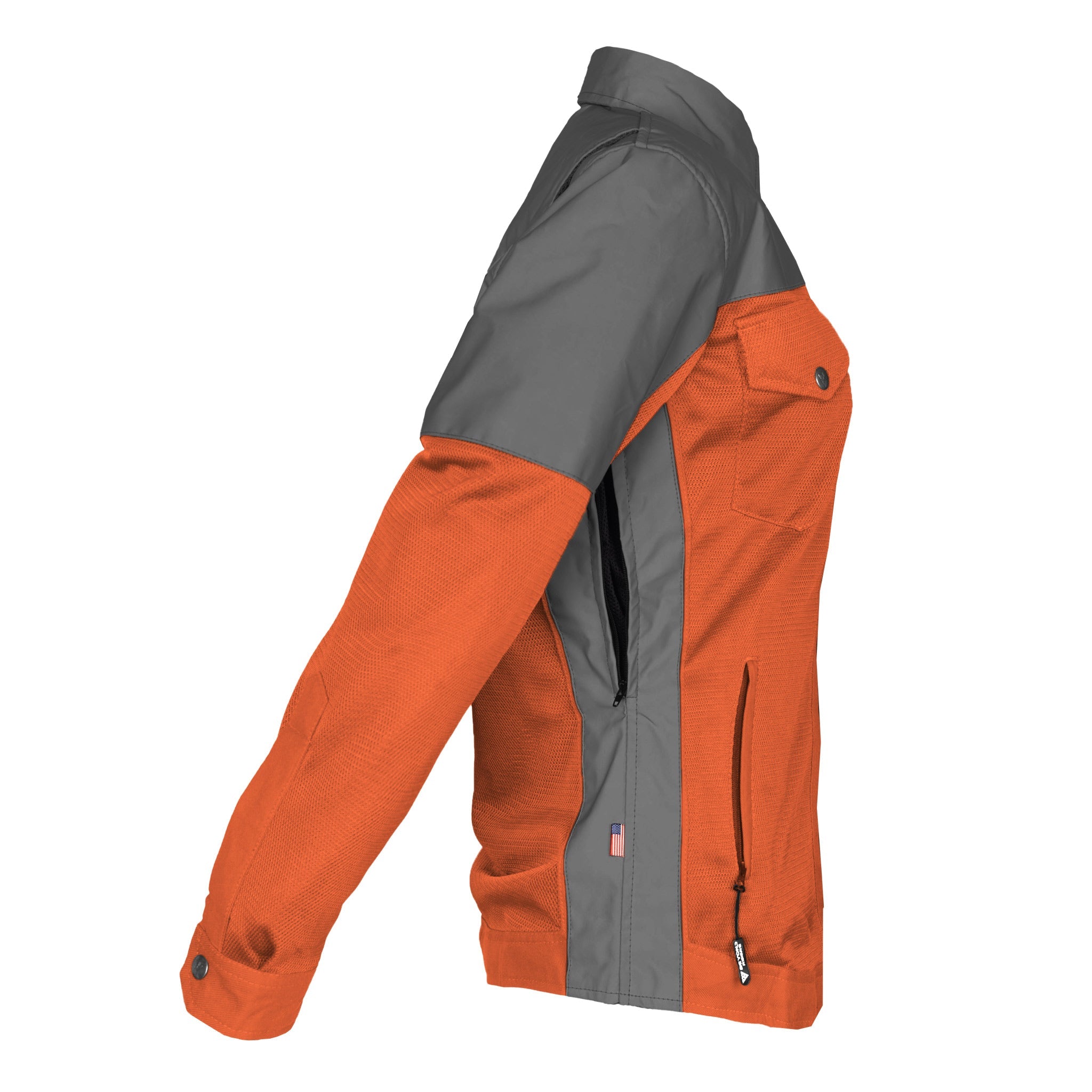 Summer Mesh Reflective Shirt Orange Nebula for Women